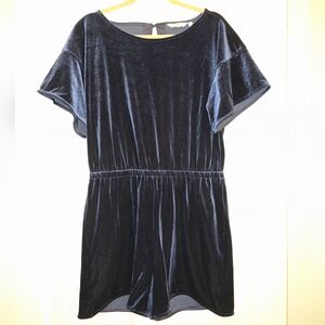 Vineyard Vines Navy Velvet Romper